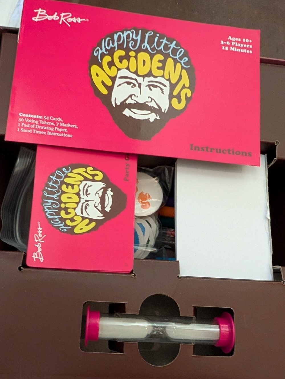 Bob Ross Happy Little Accidents Party Game - Picture 2 of 5